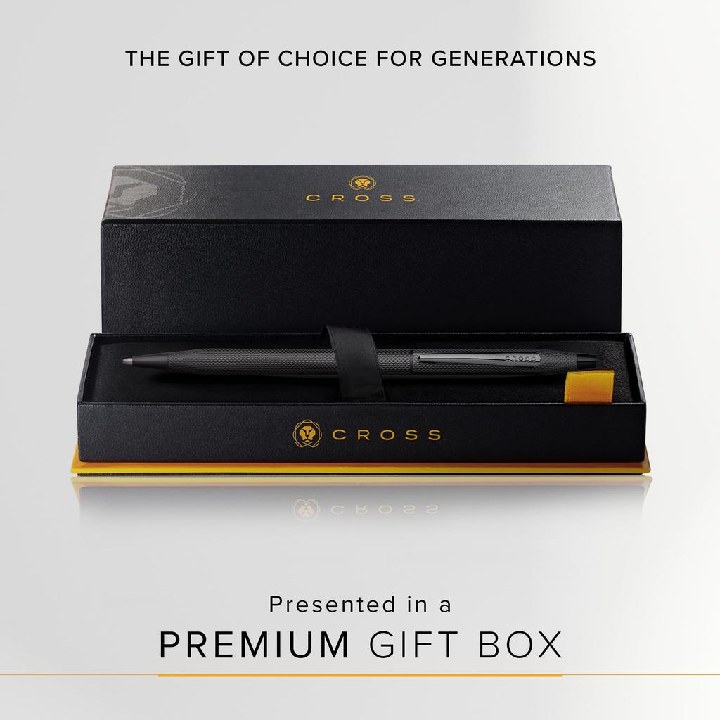 Cross Classic Century Brushed Black Ballpoint Pen In a Premium Gift Box, Medium Nib, Perfect Gift for Father's Day or Promotion