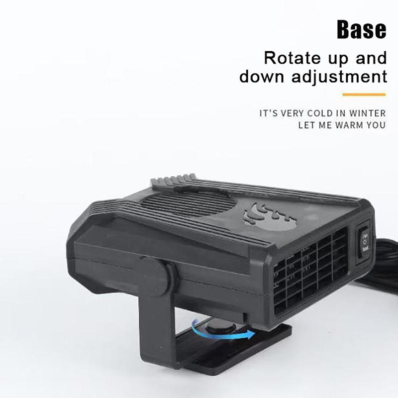 Electric Car Heater Air Cooler Fan 12V/24V Portable Demister Defroster Heating Fan Dryer Windshield Defogging Accessroies