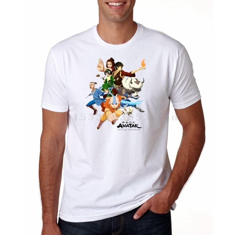 Mens T Shirt Avatar The Last Airbender Aang And Appa Anime Badass Tee