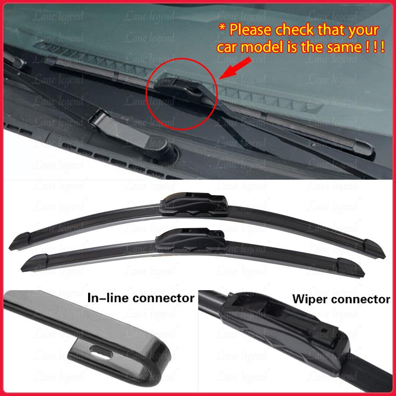 Car Wiper Blade For Porsche Panamera(970) 24"+21" 2009-2012 Windscreen Windshield Wipers Blades Window Wash Fit U Hook Arms