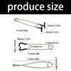 Compacts Stainless Steel Fish Mouth Expander Opener Portable Fish Jaw Spreader Fish Brace Mouth Gag Hook Easy To Carry