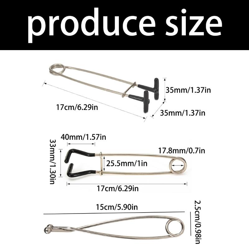 Compacts Stainless Steel Fish Mouth Expander Opener Portable Fish Jaw Spreader Fish Brace Mouth Gag Hook Easy To Carry