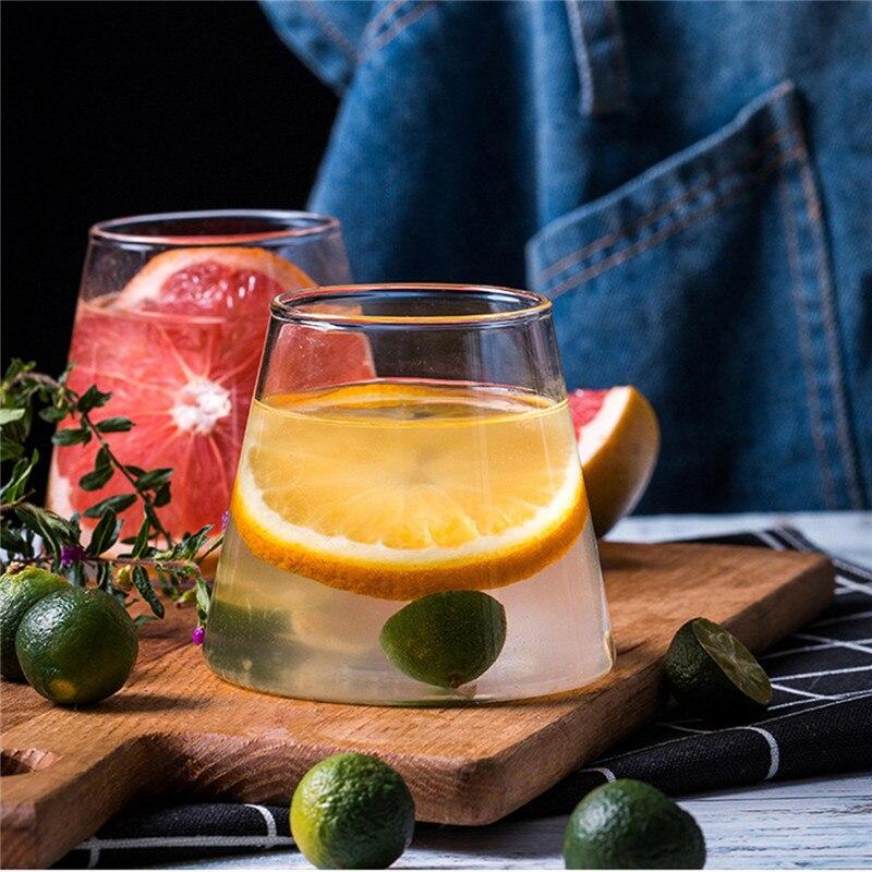 Mountain Design Heat Resistant Wine Glass Breakfast Water Cup Tea Juice Milk Mug Drinkware 300ML