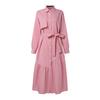 ZANZEA Women Turn Down Collar Casual Long Sleeve Loose Shirt Dress