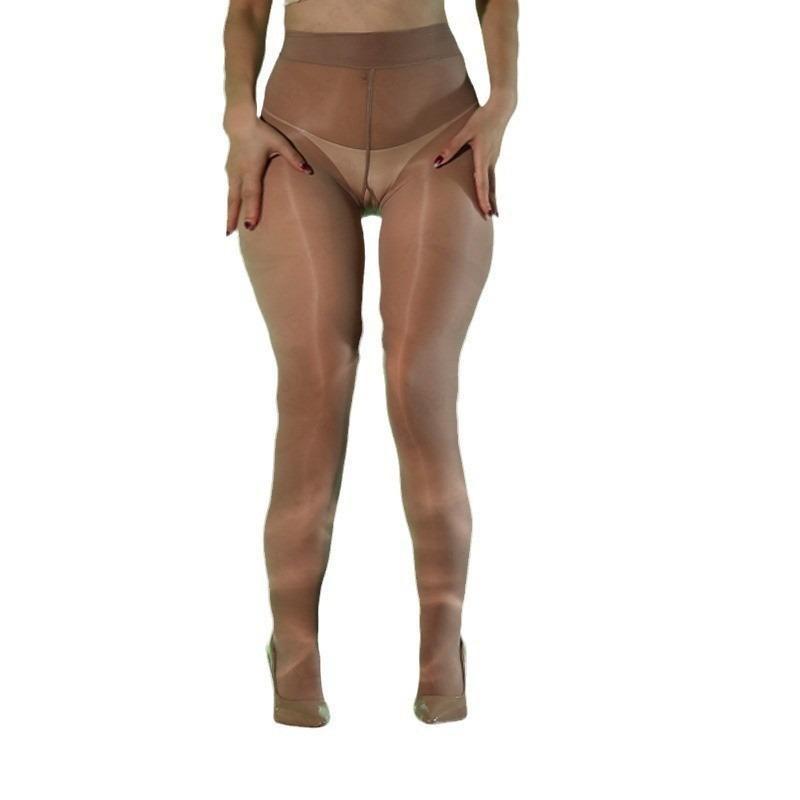 Große Größe Ölstrümpfe Damen Sexy Glänzend Reflektierend Schwarz Nude Rot Strumpfhose für Damen Schwarze Strumpfhose für Damen