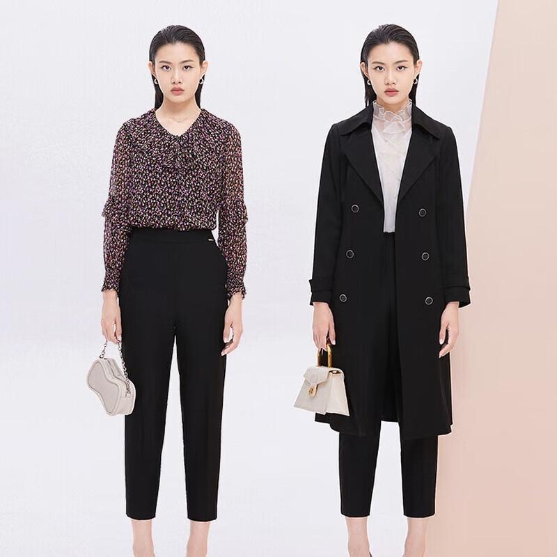 JESSIE Women's Cropped Straight-Leg Suit Pants