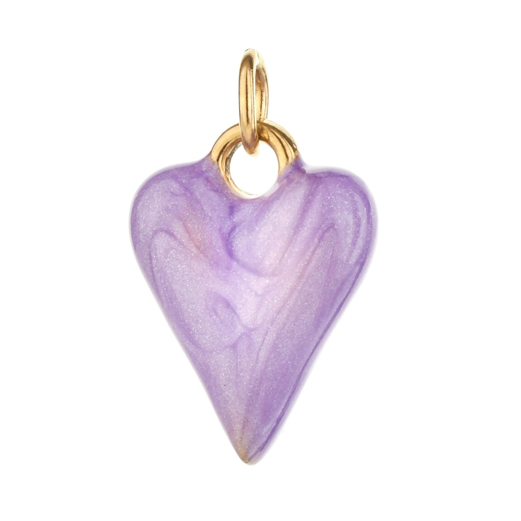 Подвеска-сердце из эмали из нержавеющей стали, ювелирные изделия, аксессуары для ожерелья