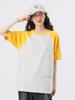 Beams Boy TEE Champion Print Raglan Size S S/S [Special Order] T-Shirt, Women's, Gray,