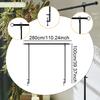 Wedding over The Table Rod Stand Balloon Flower Arch Support Display Adjustable Metal Desktop