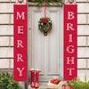 Christmas Door Banners: Hanging Flags & Decorative Curtains for Popular Holiday Display