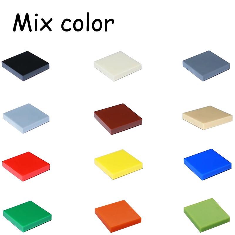 50/200PCS 3068 Dimension 2x2 Flat Tile 2*2 Blocks MOC Assemble Particles Smooth Construction Bricks DO IT YOURSELF Learning Creativity Toy ideal for