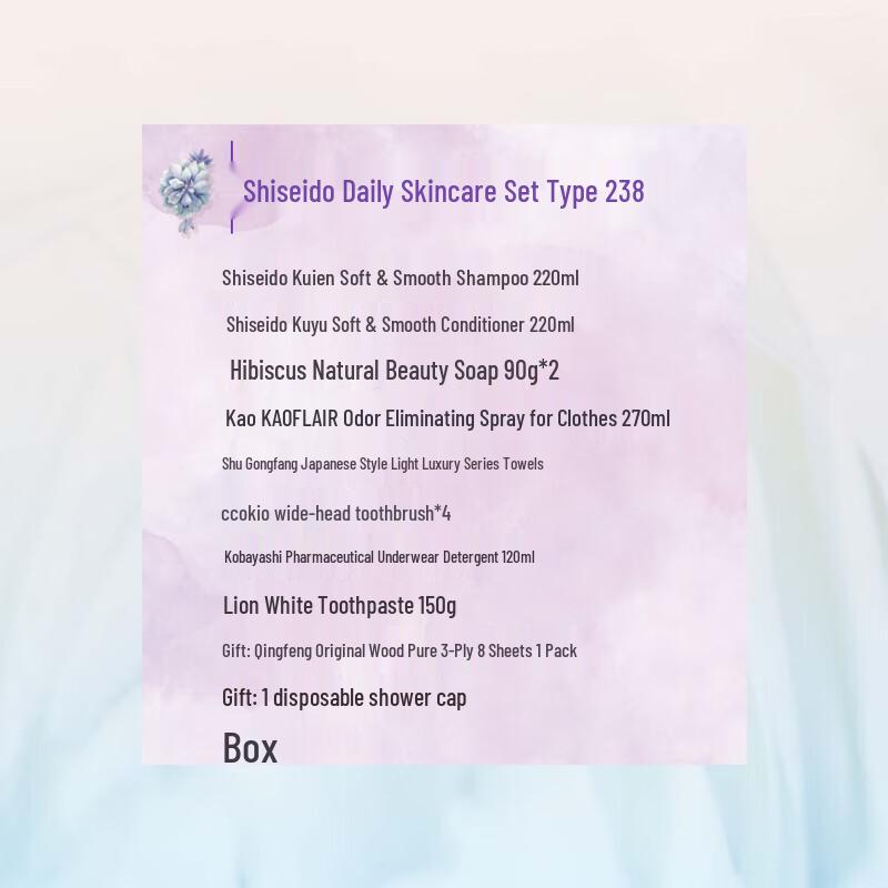 Coffret Cadeau Shiseido Nettoyage et Soin Quotidien