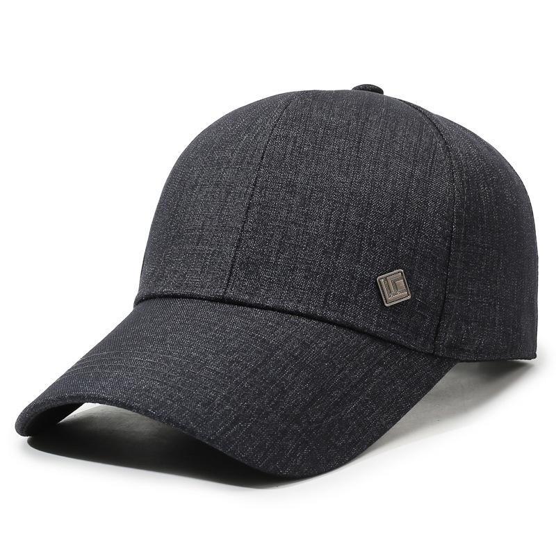Middle-Aged And Elderly Men S Hats, Four-Season Visors, Fishing Hats, Casual Versatile Old Man Baseball Hats, Middle-Aged Father Hats Adjustable серый