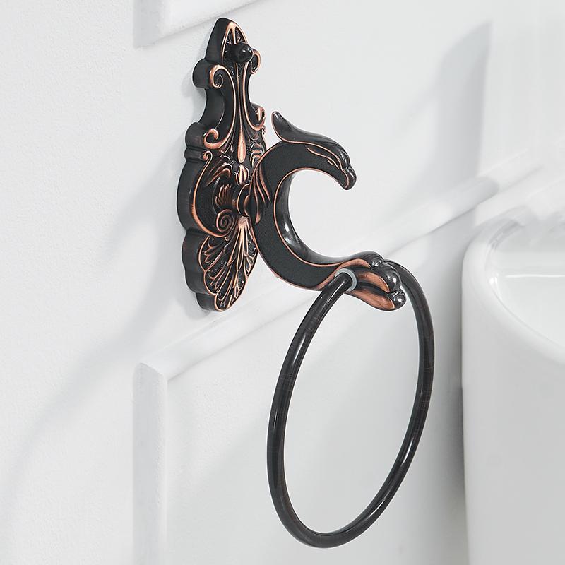 Bath Hardware Sets Black Brushed Bath Cup&Tumbler Holders Europe Toilet Brush Holder Towel Bar Paper Holders Cloth Hook WF-88800