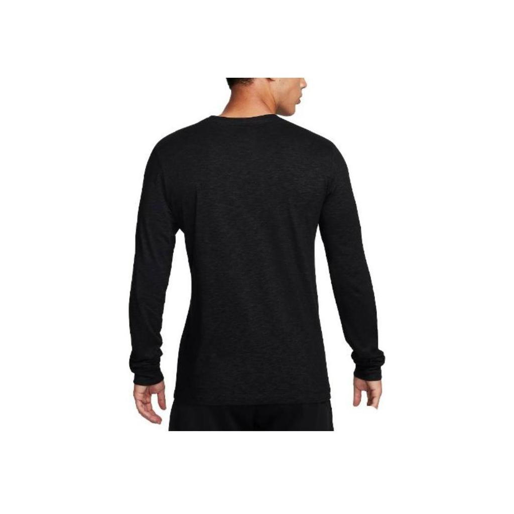 Nike Alphabet Animal Pattern Print Crew Neck Long Sleeve T-Shirt Men Tops Black FJ2405-010