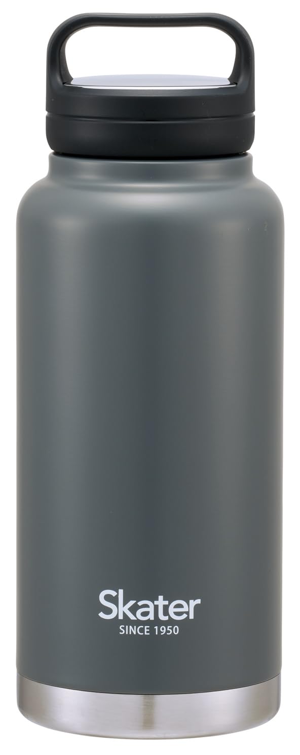 Skater Insulated Stainless Steel with Screw Night Mug, 1000ml, Handle, Gray, STSC10-A