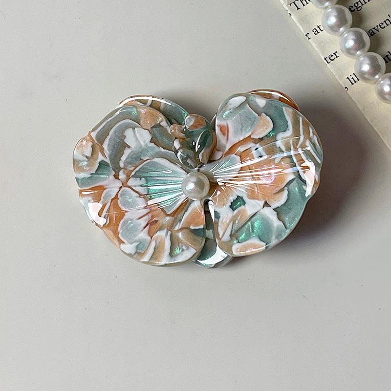 Sweet pink Phalaenopsis hairpin Women new ambiance photo flower duck beak clip spring/summer side clip hair accessories