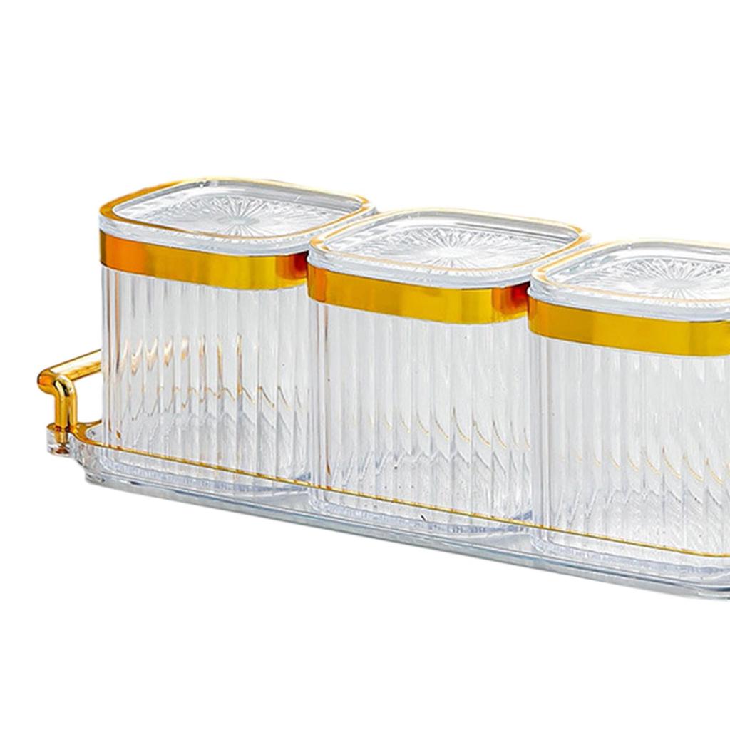 Dried Fruit Snack Serving Plate with Lid Snacks Dish for Candy