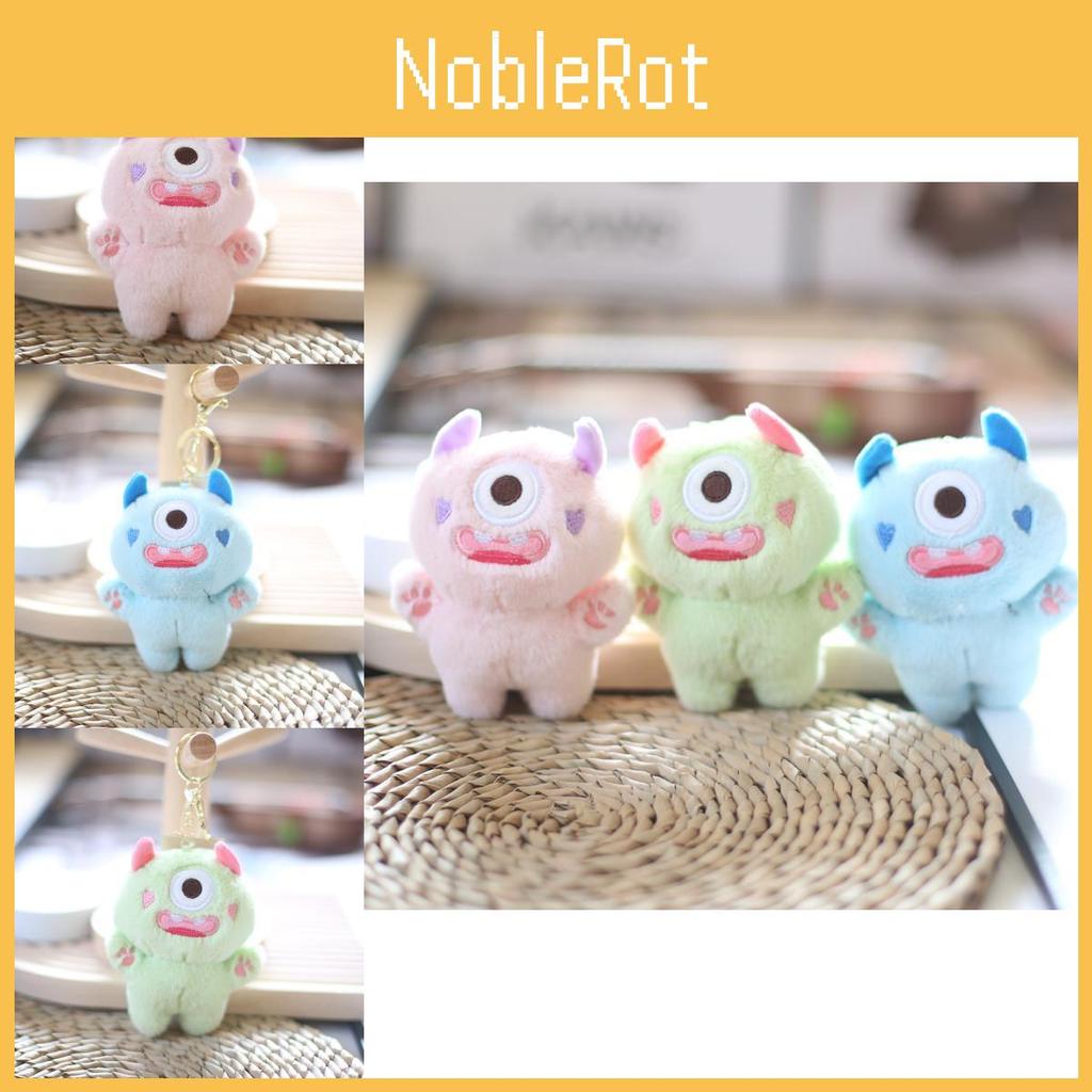 Adorable Big-eyed Plush Toy Keychain Soft Stuffed Animal Bag Charm Cute Doll