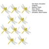 3D Simulation Dragonfly Outdoor Fake Dragonfly with Keychain Artificial Insect Model for Garden Yard Courtyard Patio Flower Beds