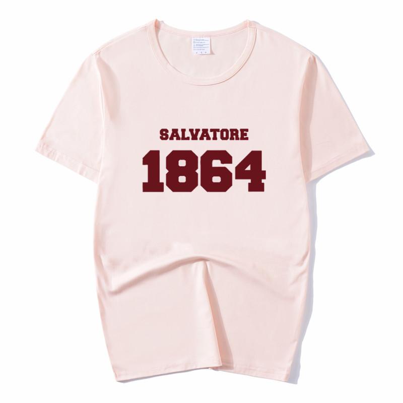 La Maglietta Diaries Stampa Damon Estiva Larga T-shirt Donna Ulzzang Casual T-shirt Harajuku