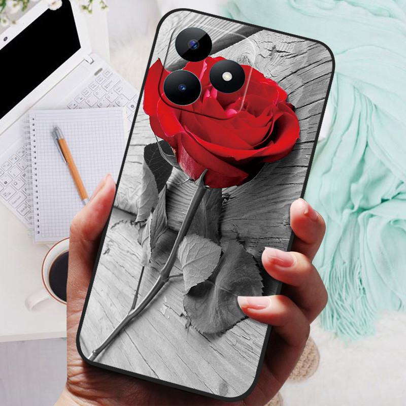 For Realme Note 50 Case TPU Silicone Shockproof Cat Phone Cover For Realme Note50 Funda RMX3834 Cool Printing Soft Coque Cute