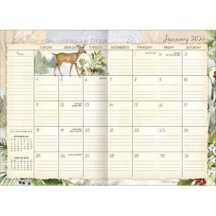 Lang, Field Guide 2026 Planner, 8.5'' X 12'', 12-Month Calendar with Case Binding