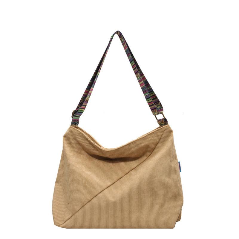 Vintage Simple Canvas Tote Bag Women s Casual Shoulder Messenger Bag