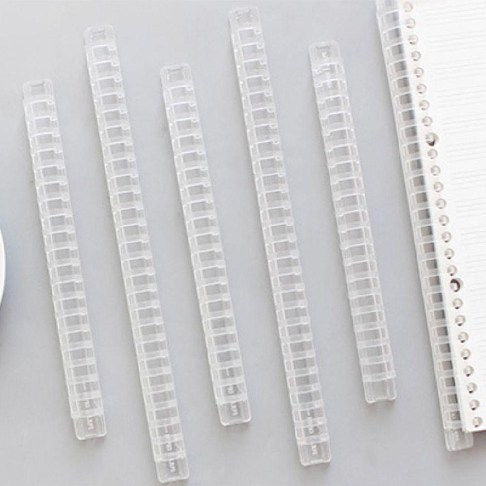 Loose Leaf Book Binder Rings Plastic Comb Bindings Binder Circle Ring Notebook Binding Spines