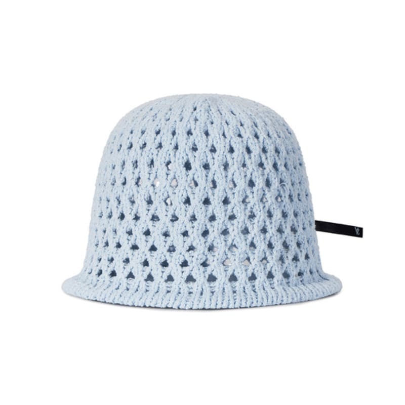 VARZAR VZ Long Label Punching Knit Bucket Hat Sky
