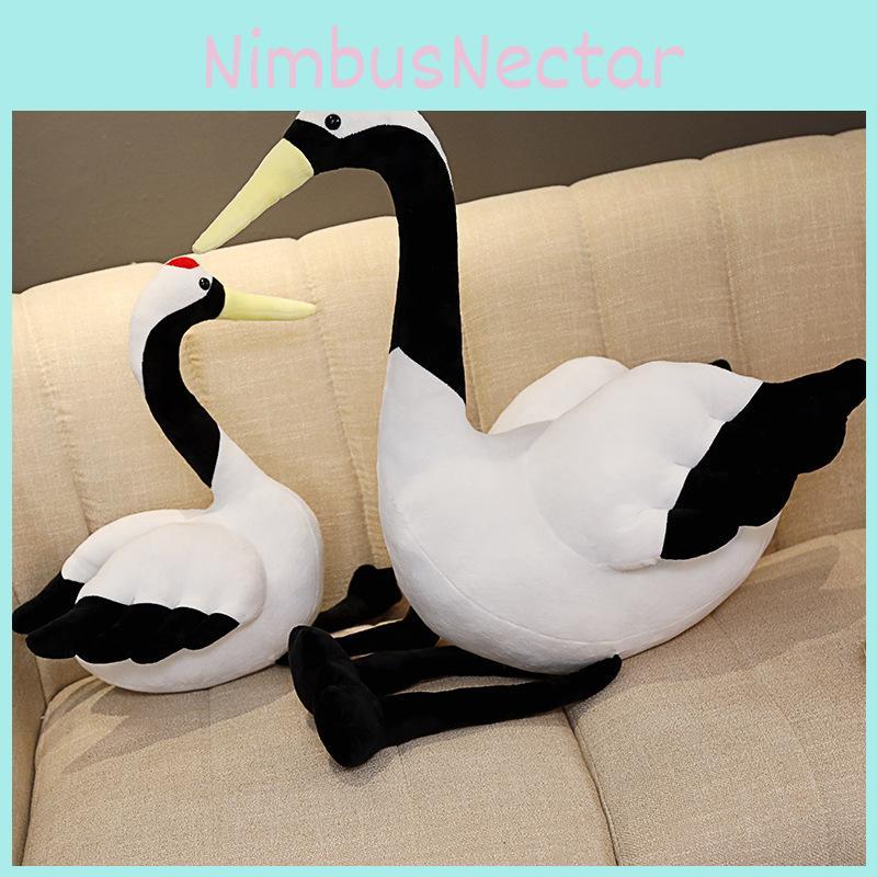 Plush Crane Redcrowned Toy Stuffed Animal Baby Doll Home Decoration Gift Kids