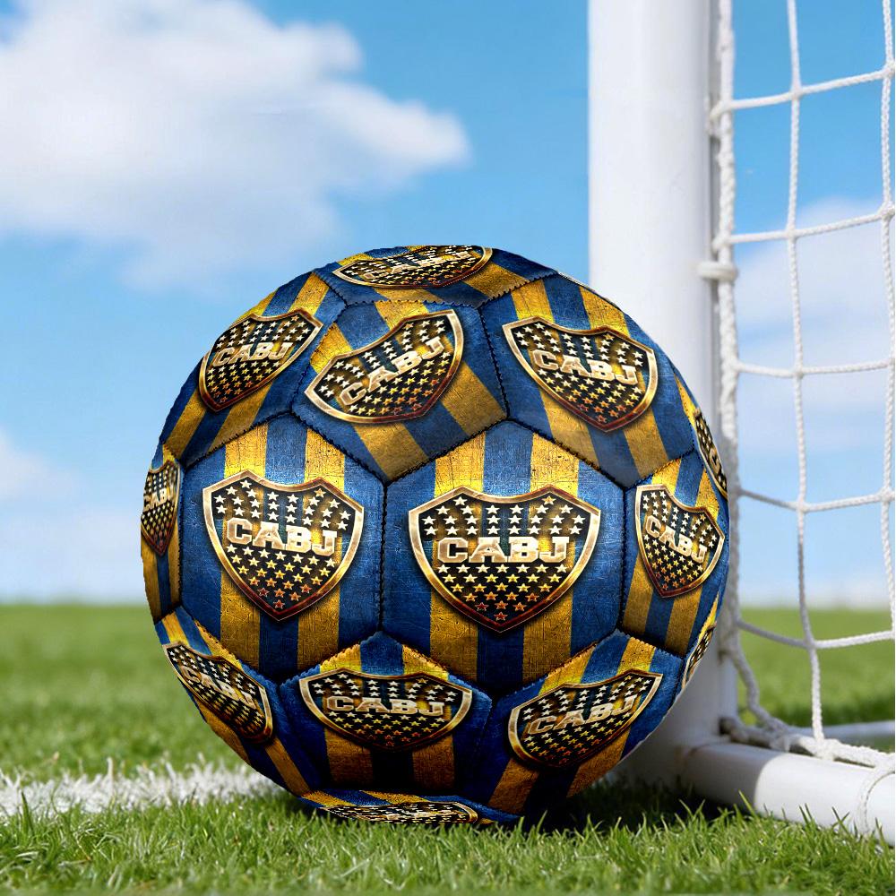 Boca Football Club Printed Size 5 Soccer Balls, High-Quality, Anti-Slip, Protective Football, A Unique Gift , Birthdays, Christmas Gifts