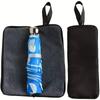 Microfiber Umbrella Storage Bag Black Color Handle Umbrella Carrier Hanging Loop Hand Washable Folding Umbrella Bag