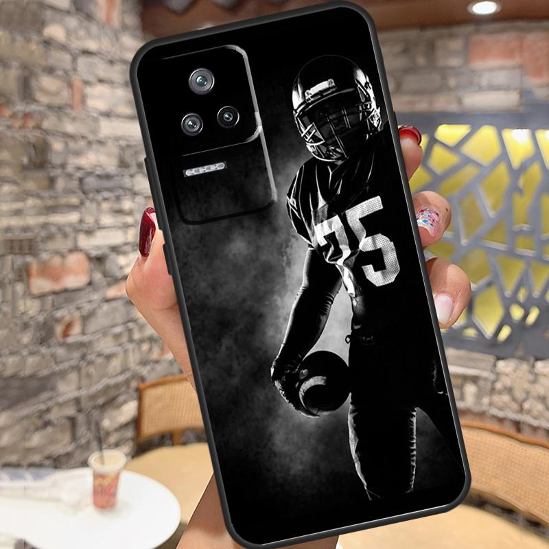 American Football Case For Xiaomi 14 Ultra 15 13 11T 12T 13T 14T Pro POCO X3 X5 X6 X7 Pro M6 F5 F6 Pro Cover