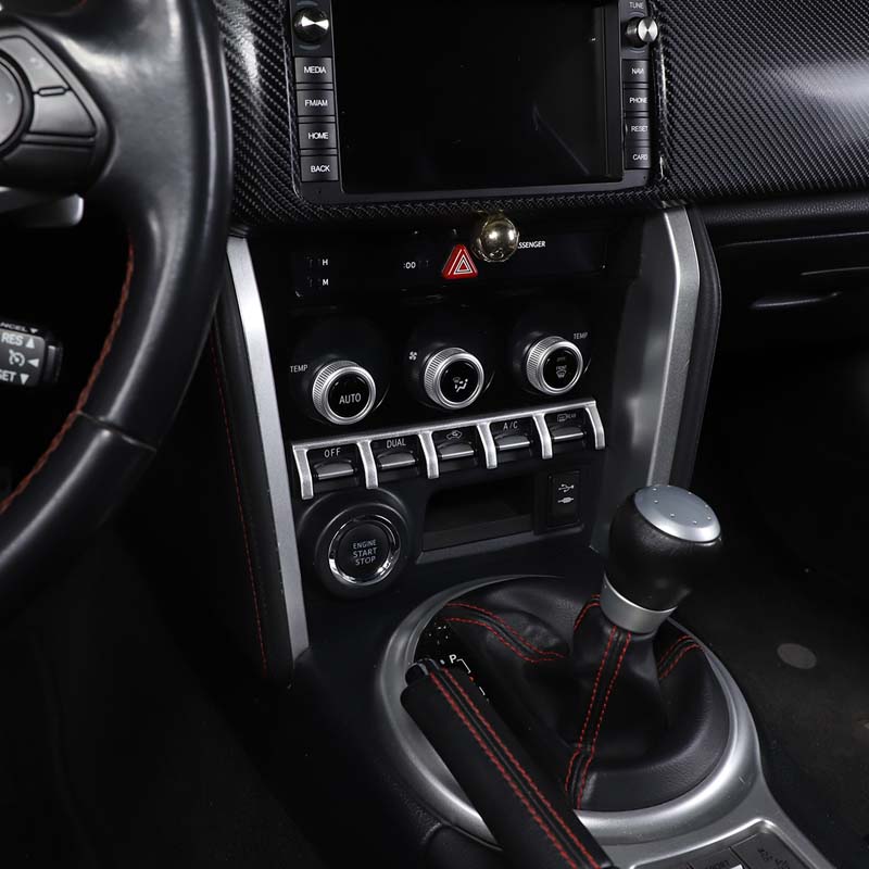 For Toyota 86/Subaru BRZ 2012-20 Car Styling Stainless Central Control Air Conditioning Button Divider Bright Strip