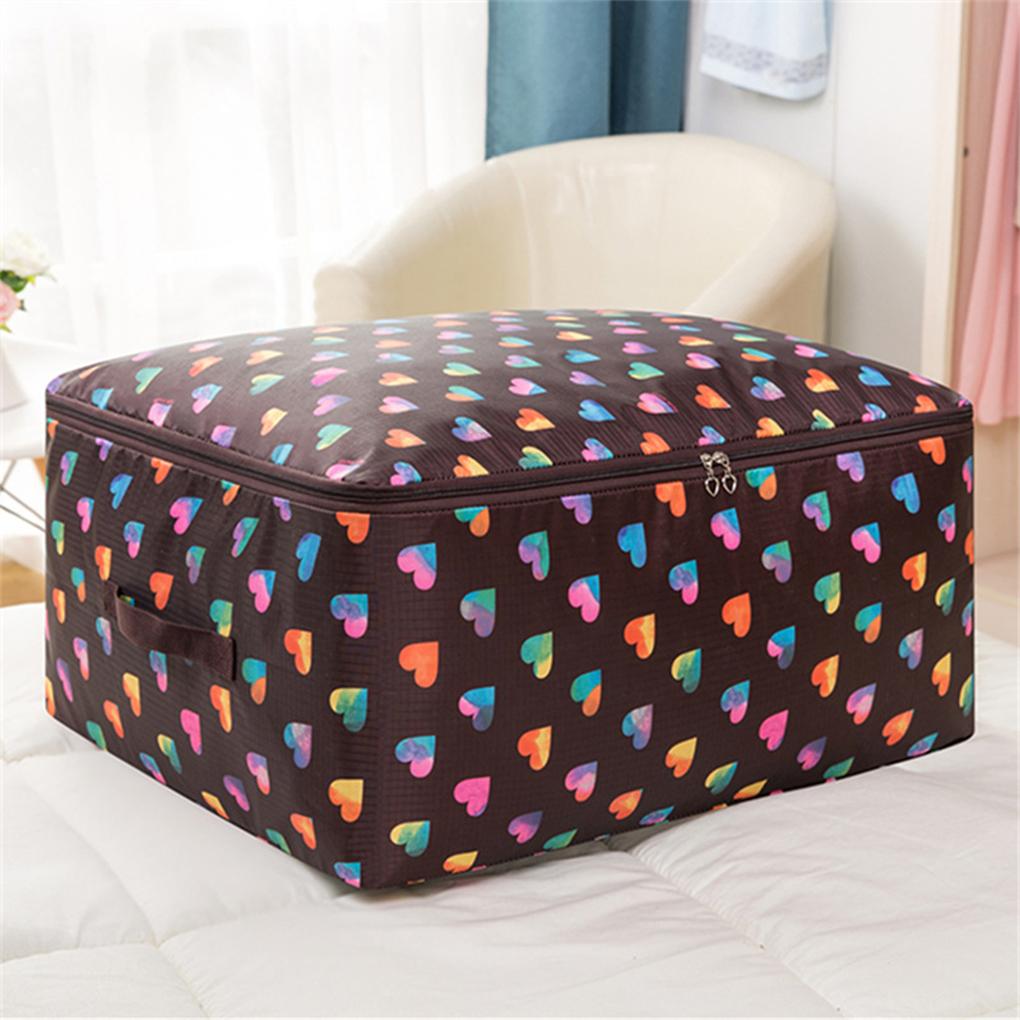 Quilt Organizer Foldable Oxford Storage Bag Clothes Finishing Travel Cartoon Dustproof Washable Luggage Package Case