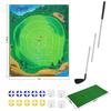 Pgm Djd040  Indoor Mini Golf Suspended Dartboard Practice Outdoor Training Aid Trainer Golf Hitting Mat With Clubs