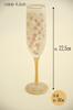 Aderia (ADERIA) Sakura Flute Champagne Glass, 180ml, Made In Japan, Gift Boxed, Wine Flute, Sparkling Wine, Bordeaux, Red Brandy, Gift for Women, Moth