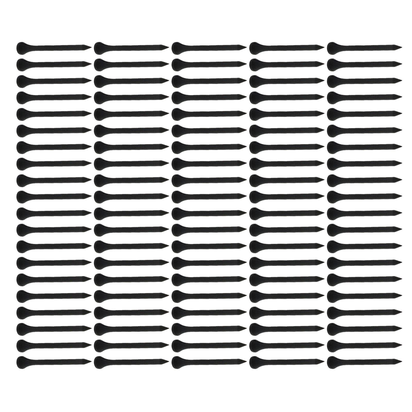 

100Pcs/pack More Distance Consistent Height Golfs Tees Standard Wood Castles Golfs Tees Set for Golfs Driver Training 1