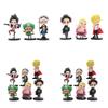 6-piece One Piece Cartoon Miniatures Toy Set Luffy Chopper Zoro Law Ace And Sabo 11cm Height