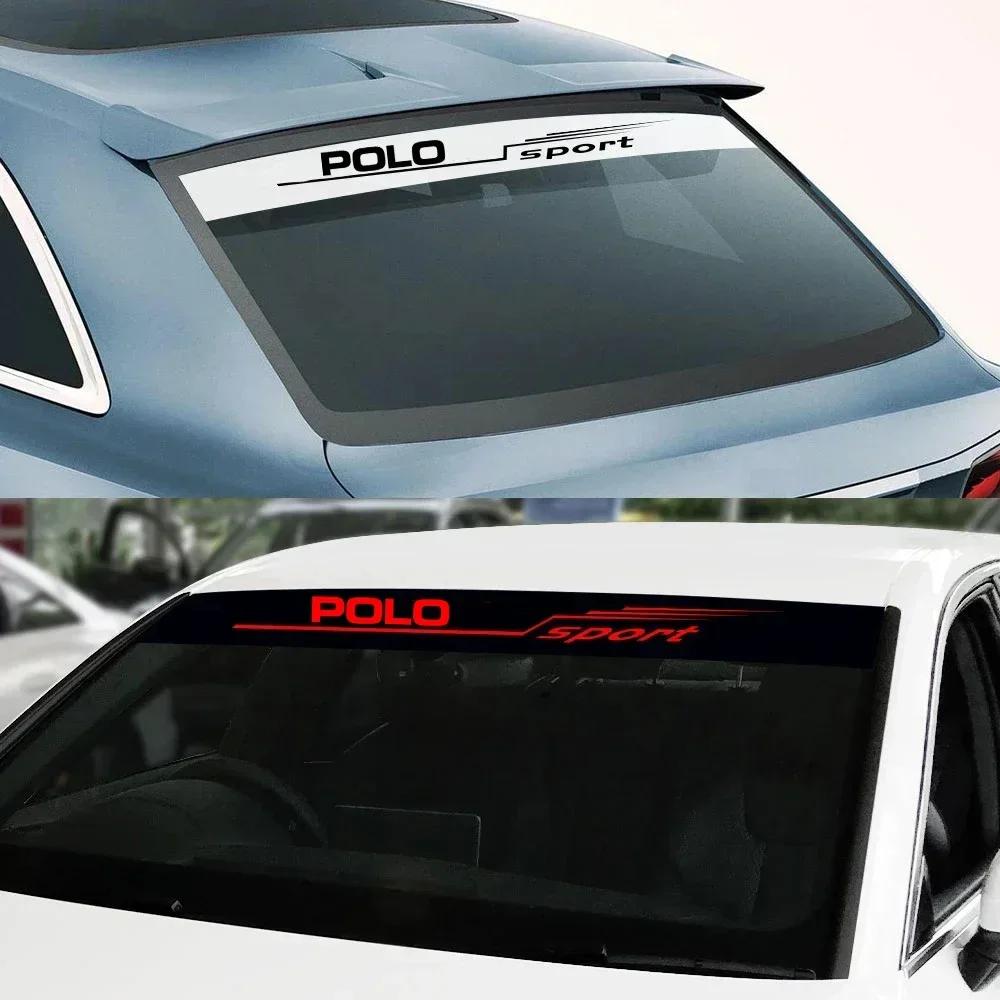 Car Exterior Front Window Sticker Windshield Sport Decals for Volkswagen VW POLO Logo Badge Vinyl Film Waterproof AccessoriesZH0
