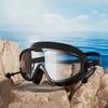 Large Frame Swimming Goggles Women Men Swim Glasses with Earplugs Waterproof Silicone Frame Swim Eyewear Equipment Swim Cap