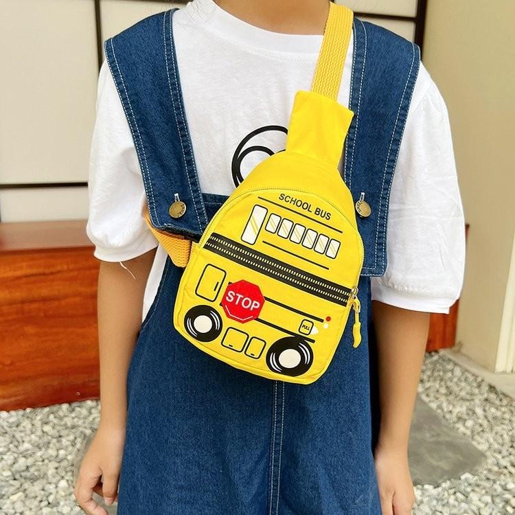 Trendy Car-themed Chest Bag For Toddlers Cool Nylon Crossbody Bag For Boys And Girls