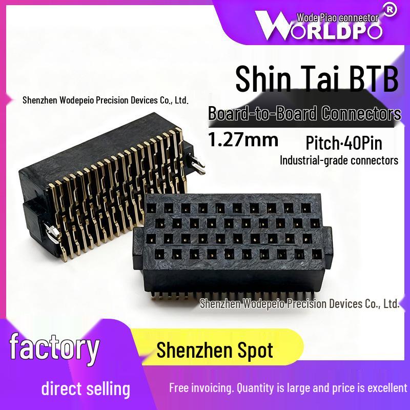 

SINTAI High-Speed 40-Pin Board-to-Board Connector SOLC-110-02-L/F/S-Q-LC-K-TR SOLC-110-02-L-Q-LC-K-TR Male 10