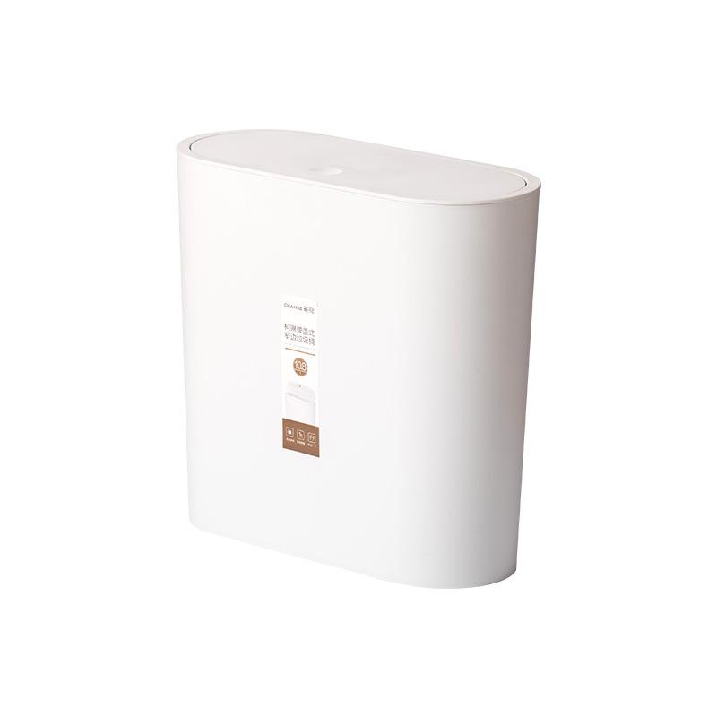 Cubo de Basura de Plástico Camellia Nórdico con Tapa Abatible para Cocina, Baño o Aseo
