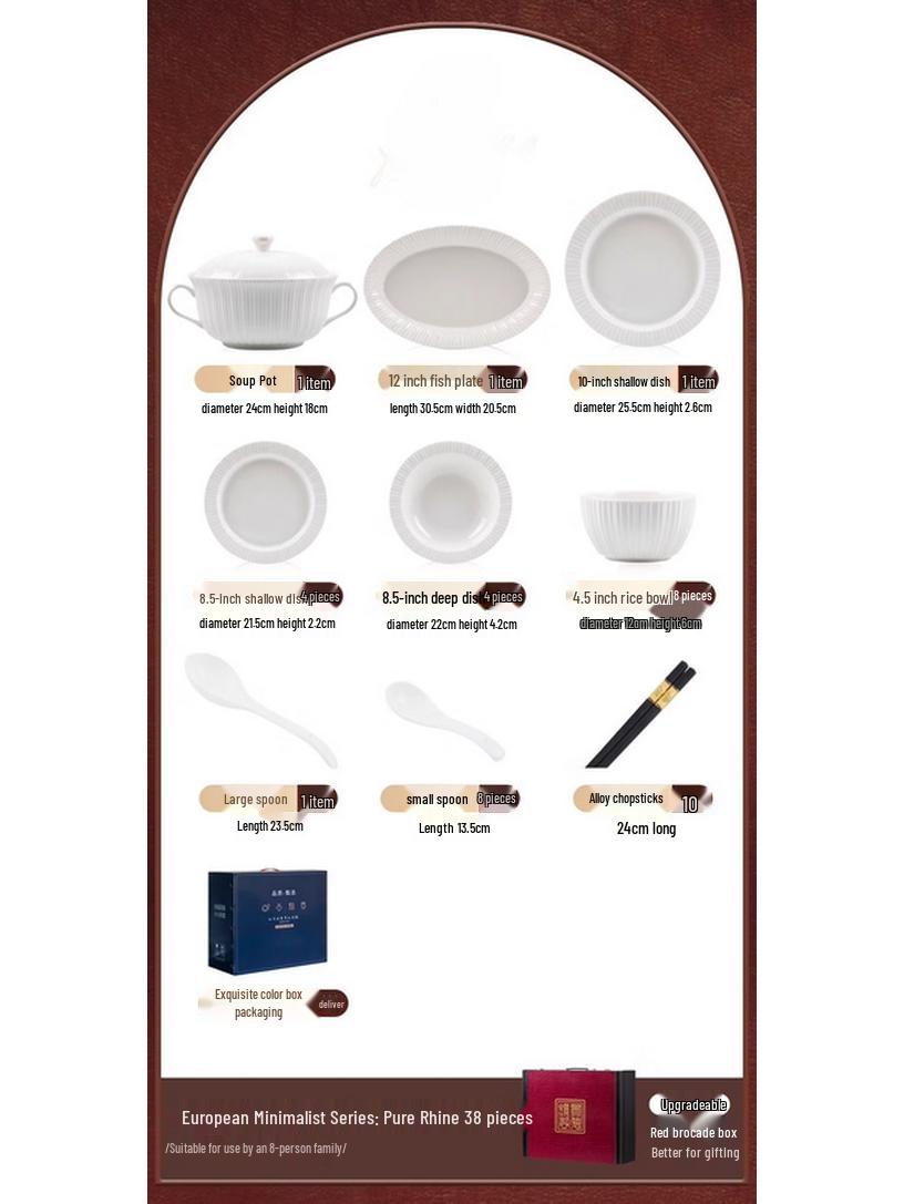 Mod Lanka Embossed Ceramic Dinnerware Set