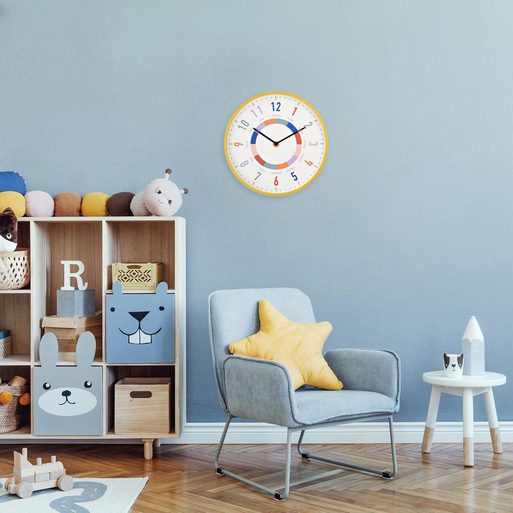 Hometime Barnes Si Klokke - Oker 30cm