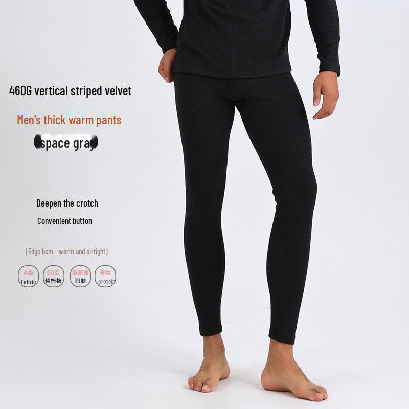 Class A Wool-Enhanced High Waist Warm Leggings for Men and Women - Ideal for Autumn and Winter