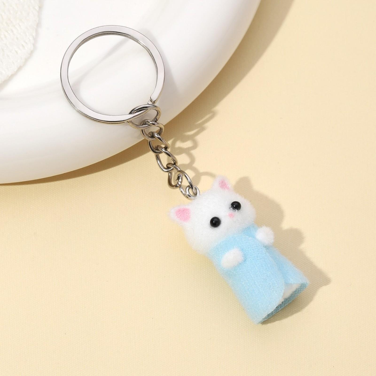 

Смола Флокирование Симпатичный Трехмерный Кот Брелок Подвеска Автомобильный Брелок Подвеска Сумка Подвеска One Size