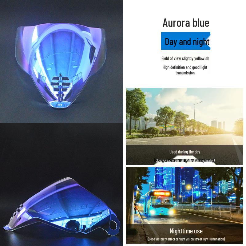 Universal Electroplated High-Definition Lens for Oni Mask Airflite Helmet - Tea Color, Day and Night Compatible